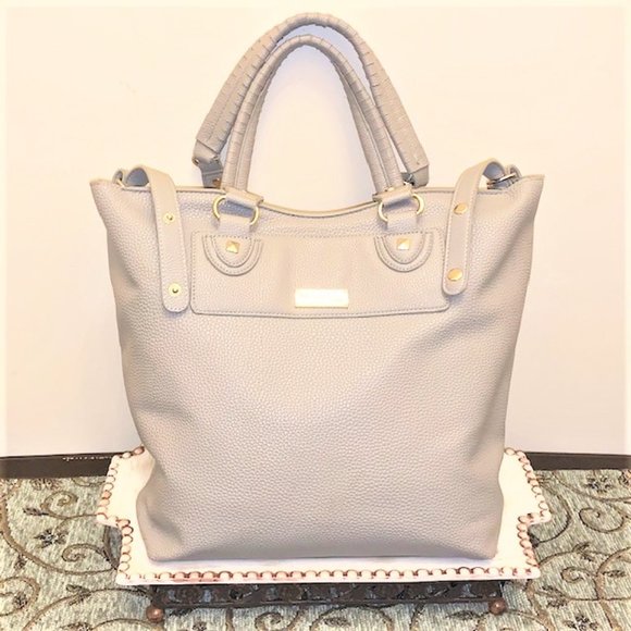 BCBG Paris Handbags - BCBG Paris Large Taupe Tote